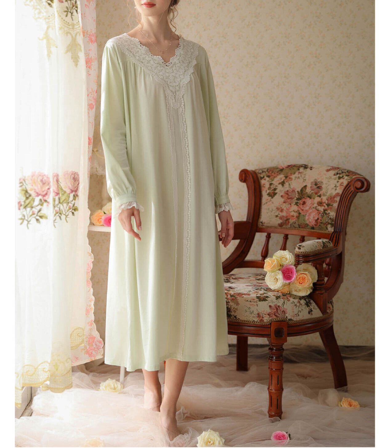 Long Sleeve Nightdress Loose Pajamas