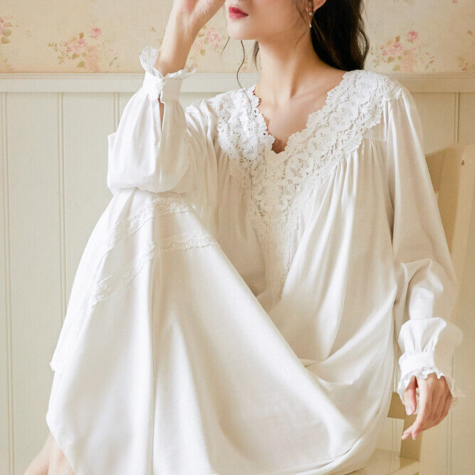 Long Sleeve Nightdress Loose Pajamas