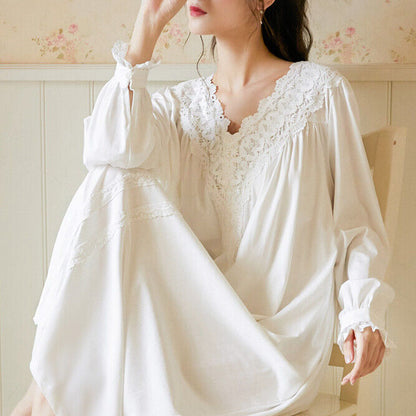 Long Sleeve Nightdress Loose Pajamas