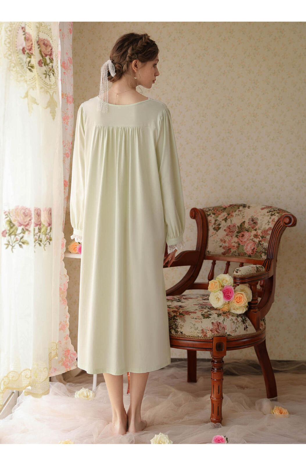 Long Sleeve Nightdress Loose Pajamas