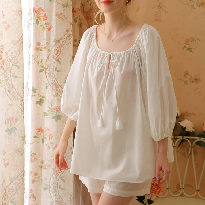 Sleeve Cotton Homewear Suit