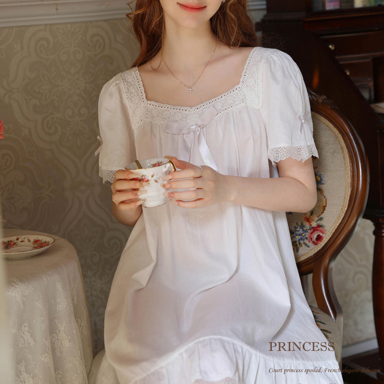 Thin Sweet Short-Sleeved Nightdress