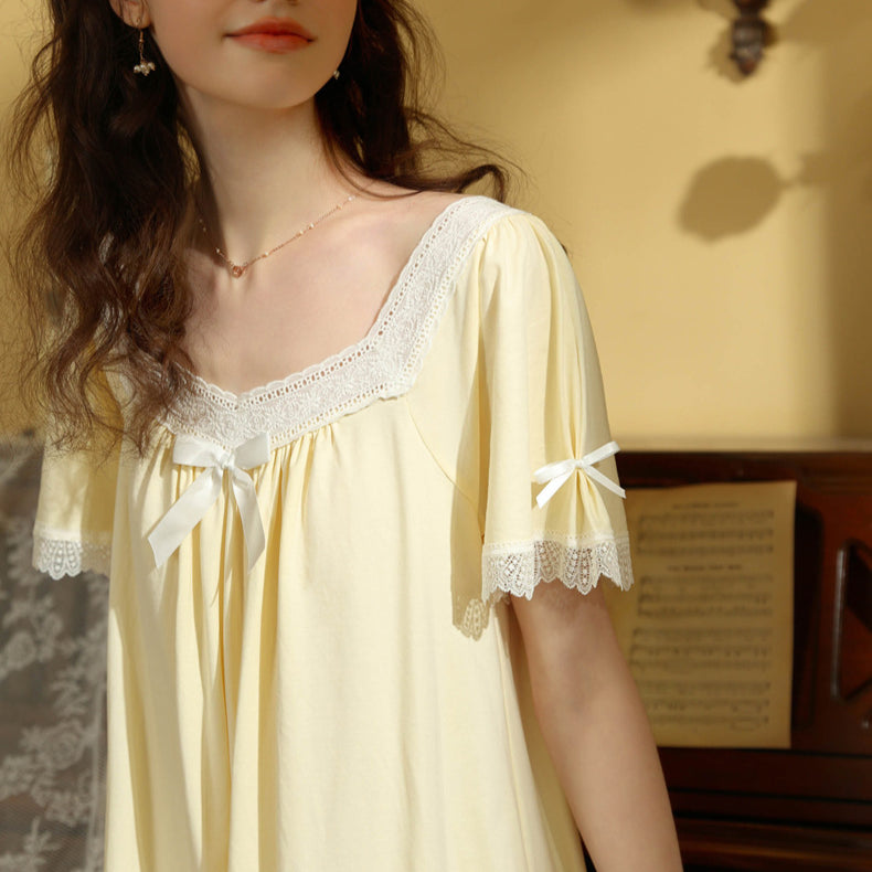 Thin Sweet Short-Sleeved Nightdress