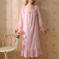 Short-sleeved long loose pajamas