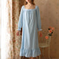 Short-sleeved long loose pajamas