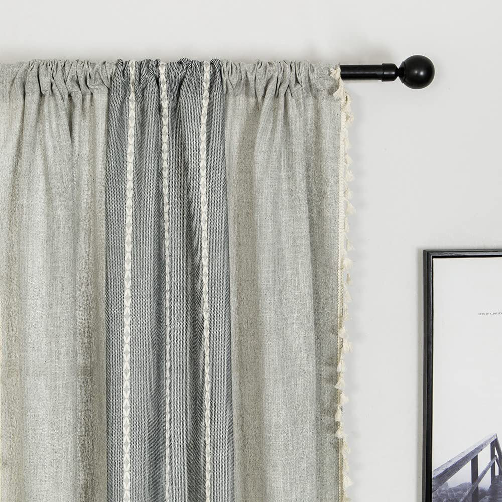 Cotton and linen curtains