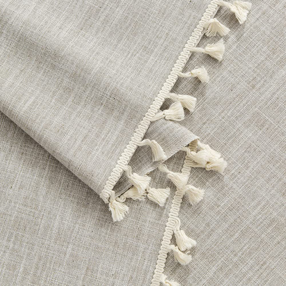 Cotton and linen curtains