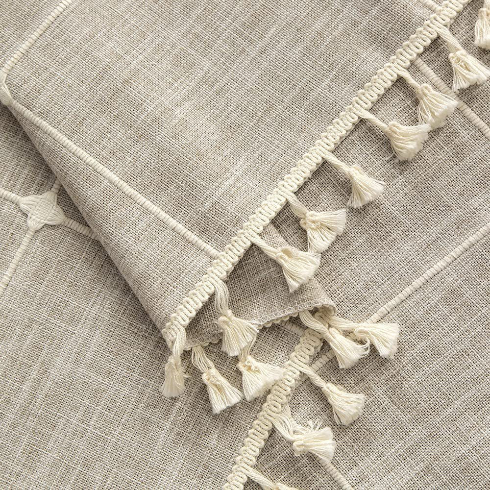 Cotton and linen curtains