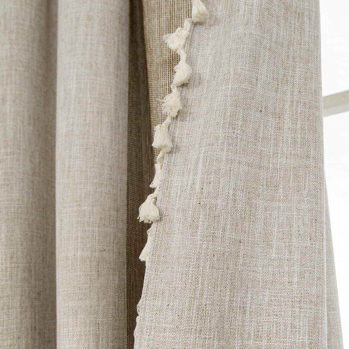 Cotton and linen curtains