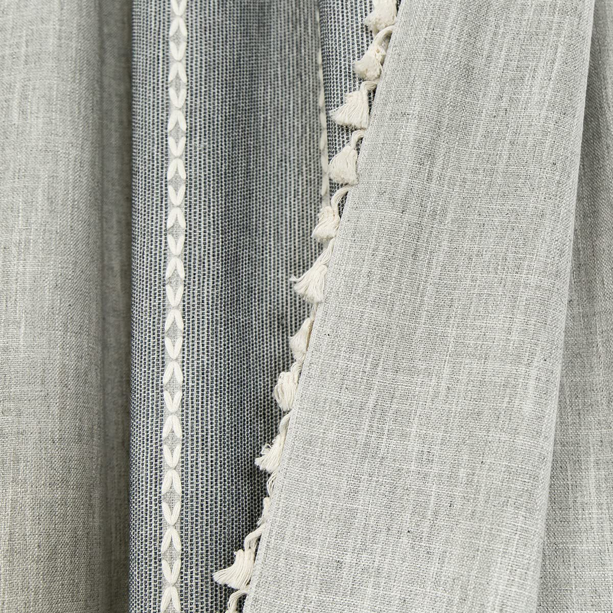 Cotton and linen curtains