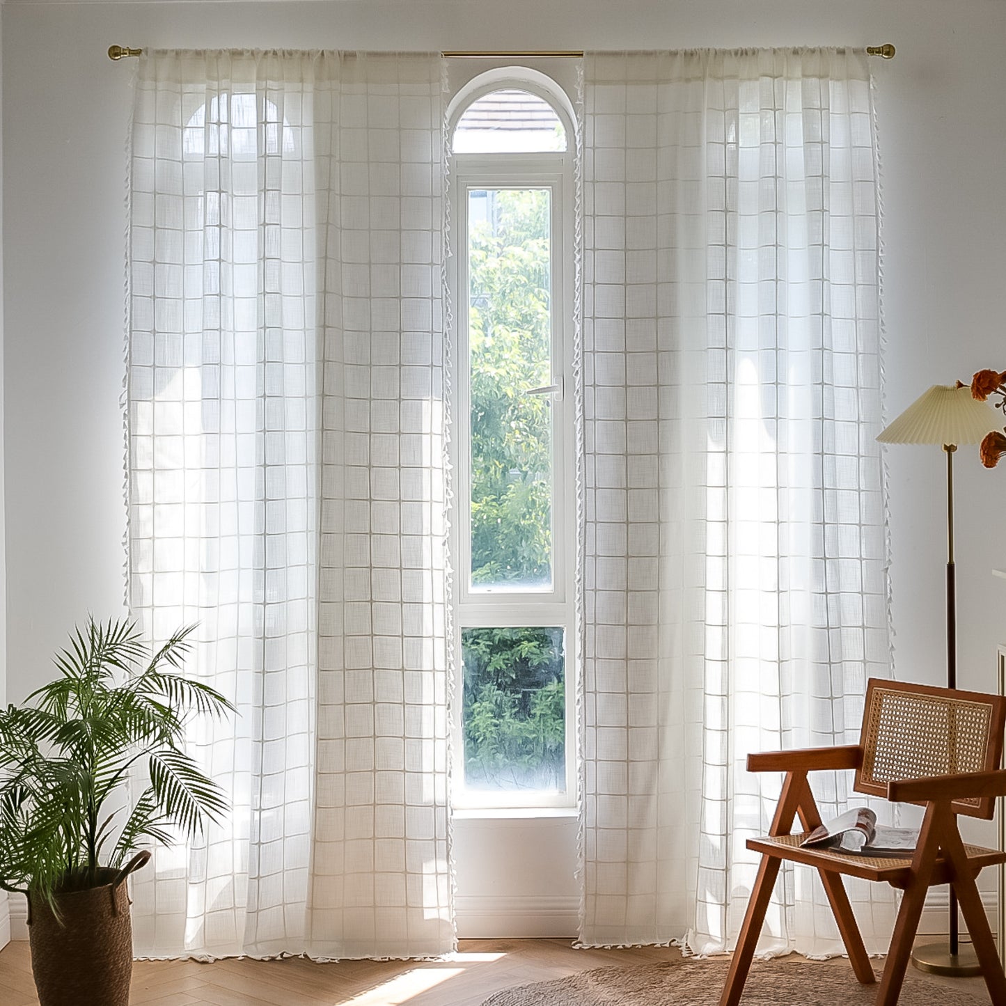 Thickened cotton and linen curtains