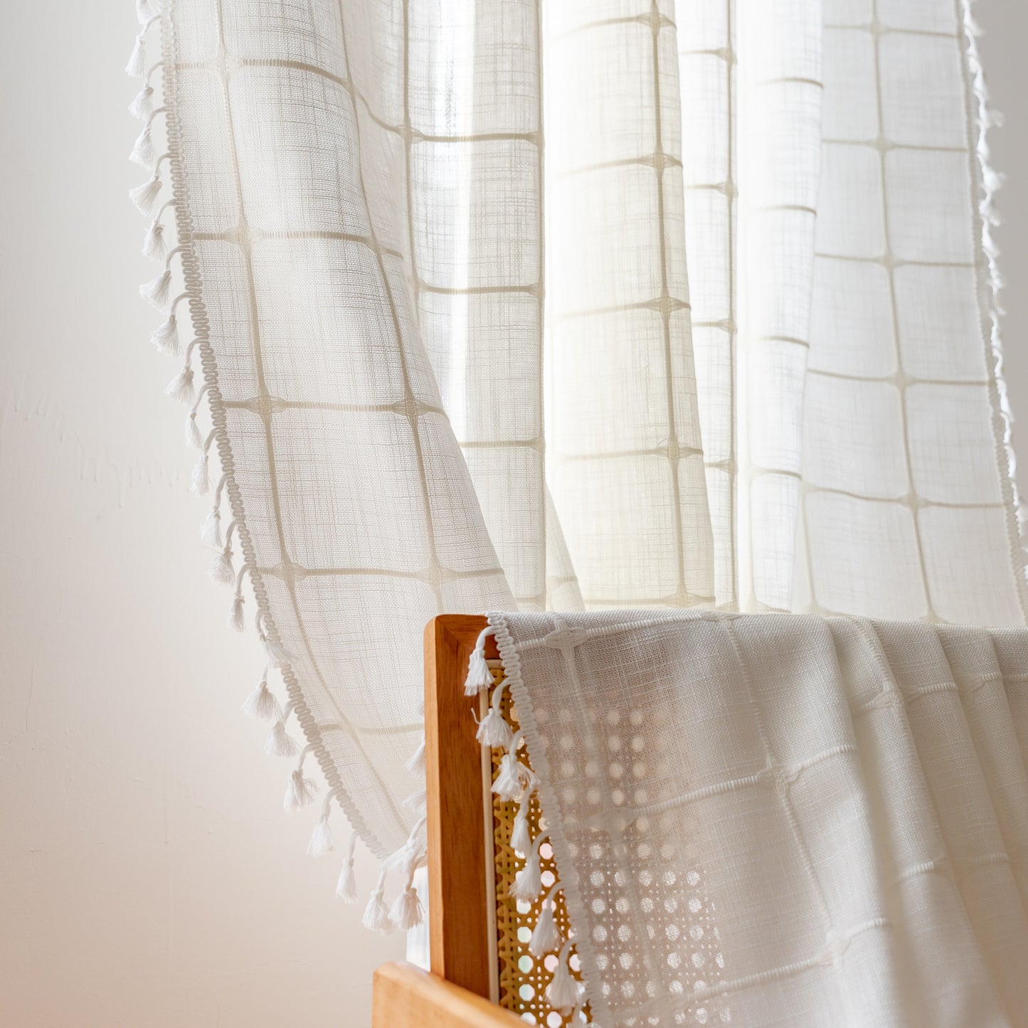 Thickened cotton and linen curtains