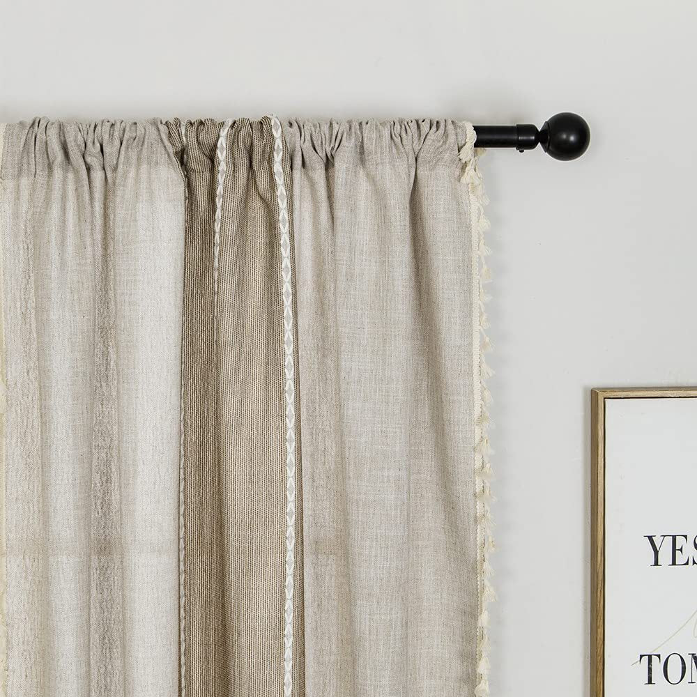 Cotton and linen curtains