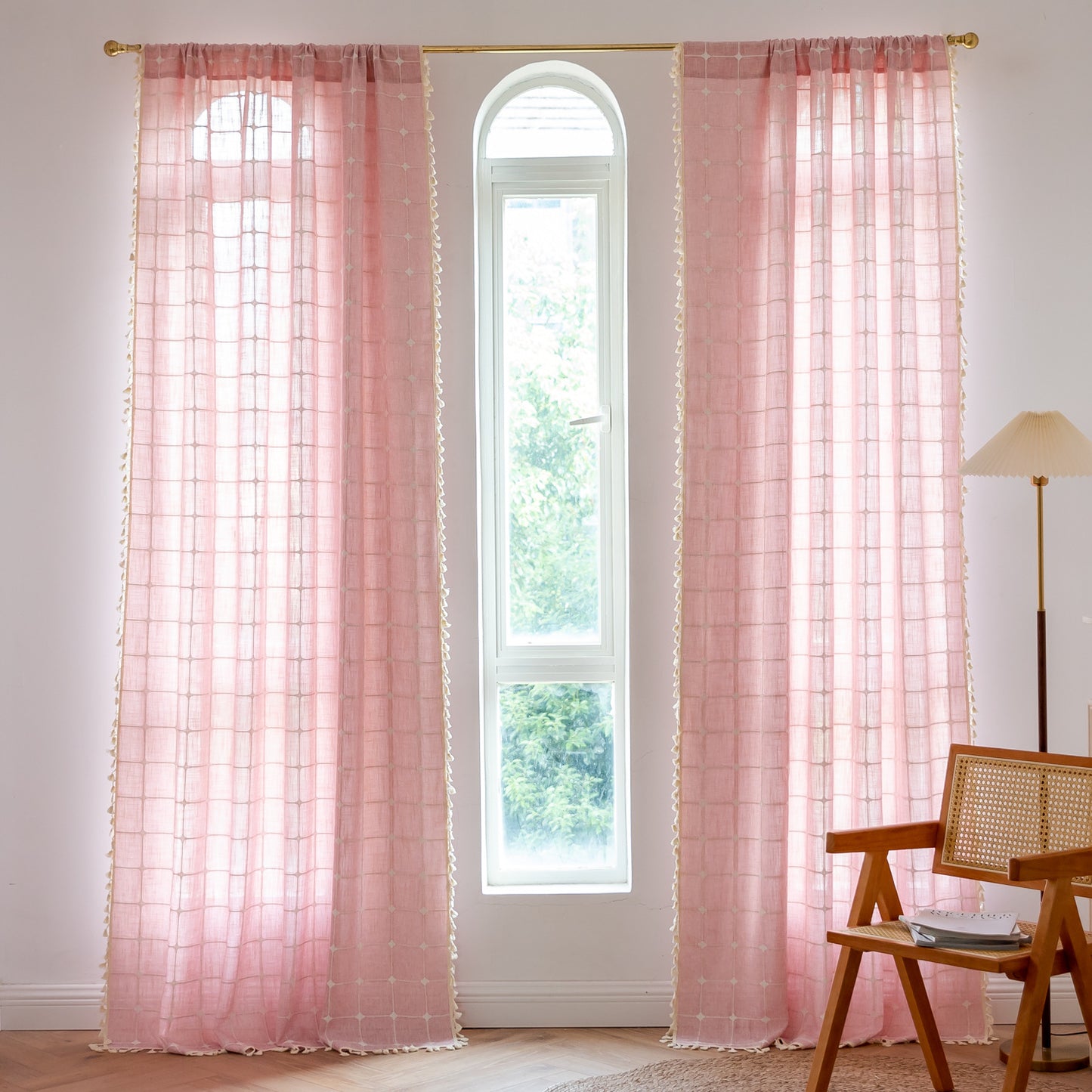 Thickened cotton and linen curtains