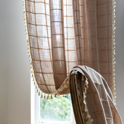 Thickened cotton and linen curtains