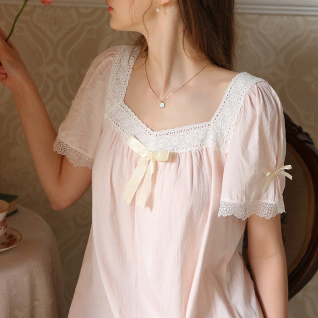 Thin Sweet Short-Sleeved Nightdress